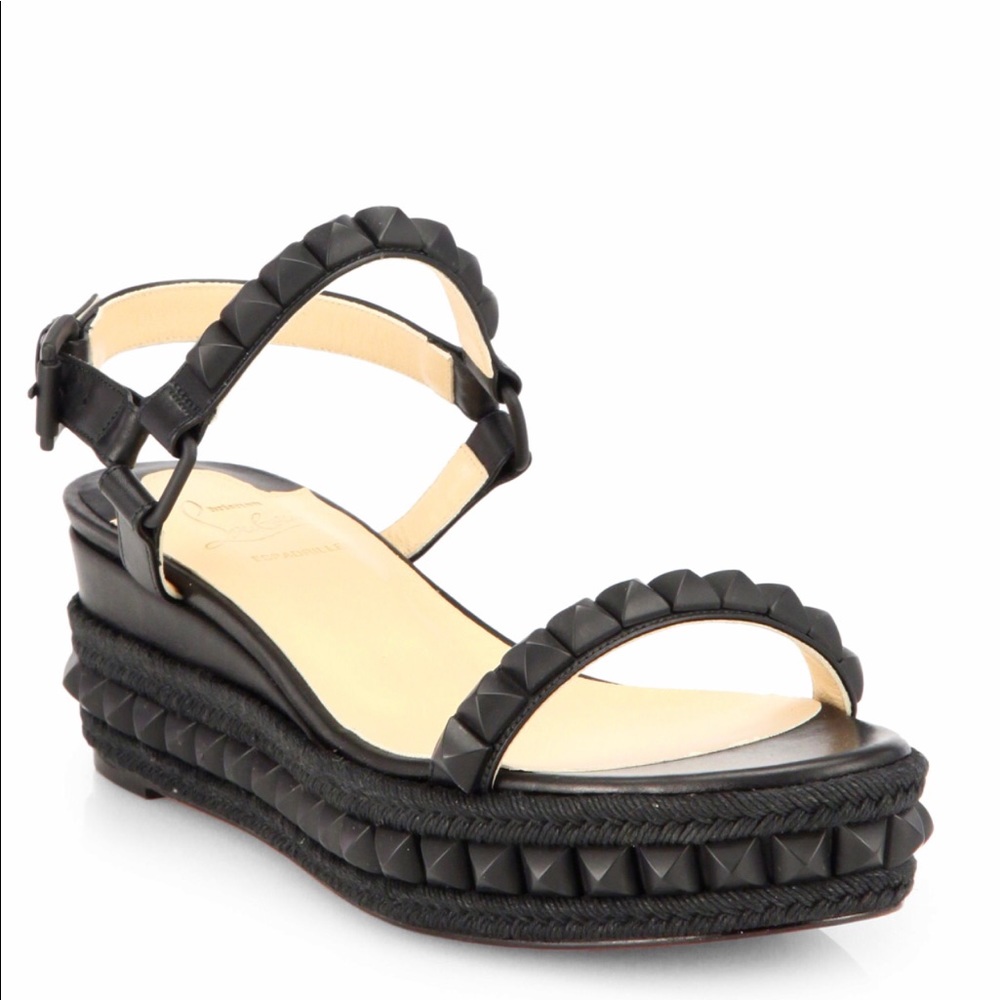 Christian Louboutin Black Cataclou 60mm, Sz 41